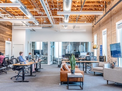 A stylish office
